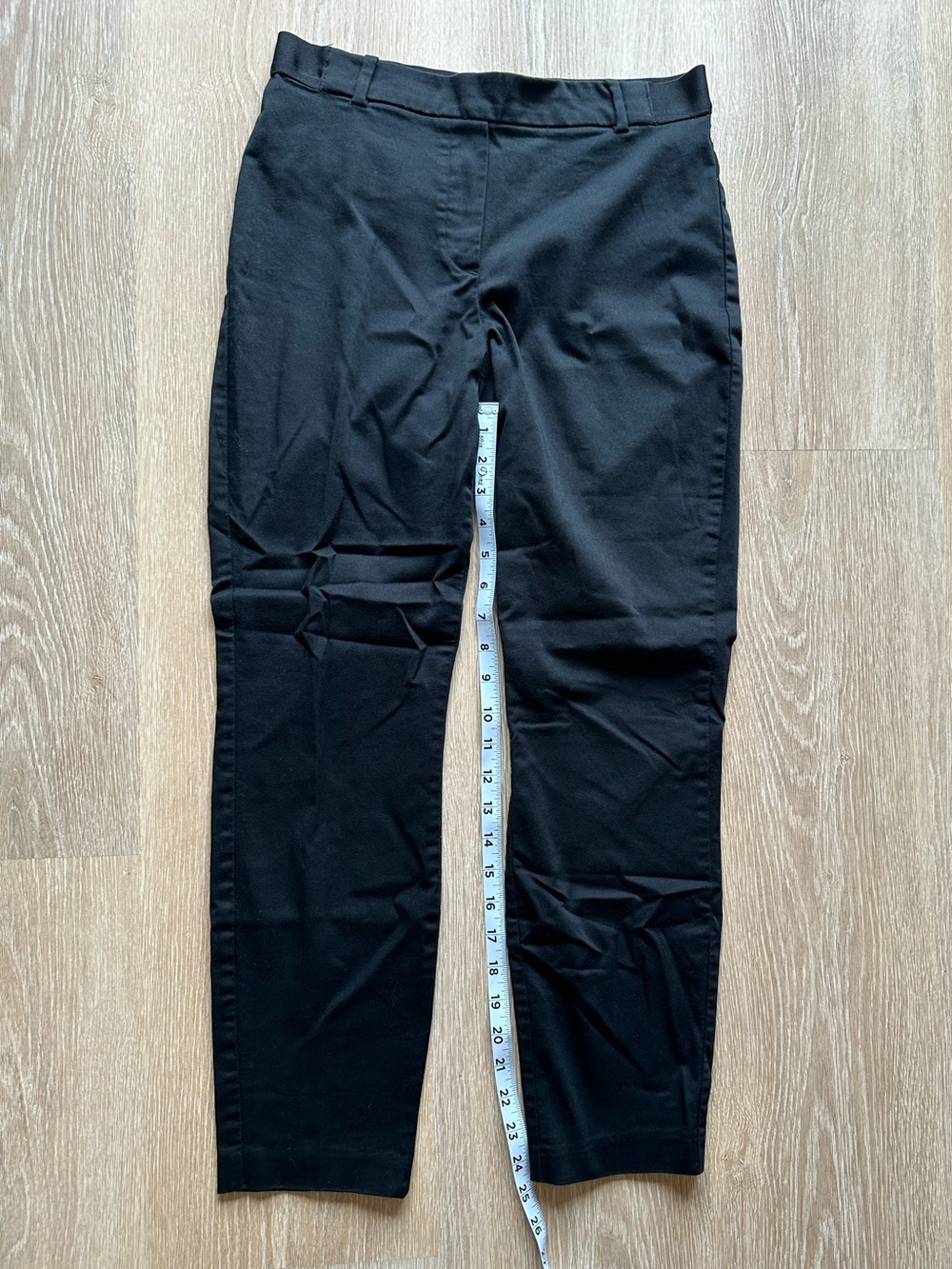 Black Slim Crop Dress Pants